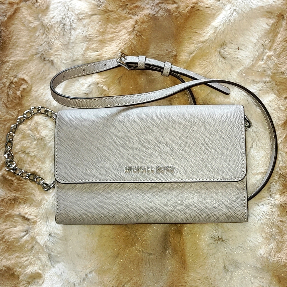Michael Kors Wallet Crossbody Grey